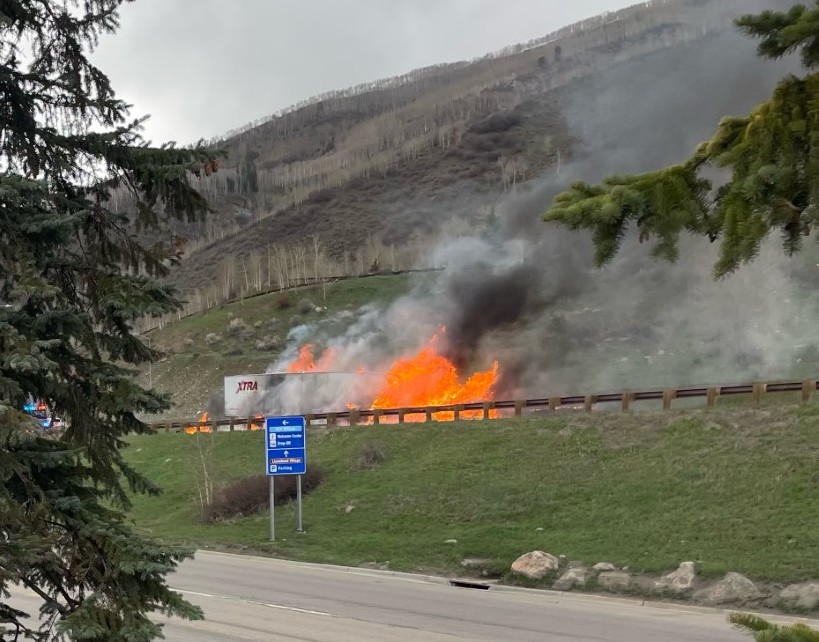 truck-burst-into-flames-after-rear-ending-another-semi-on-i-70,-closing-vail-pass-wednesday