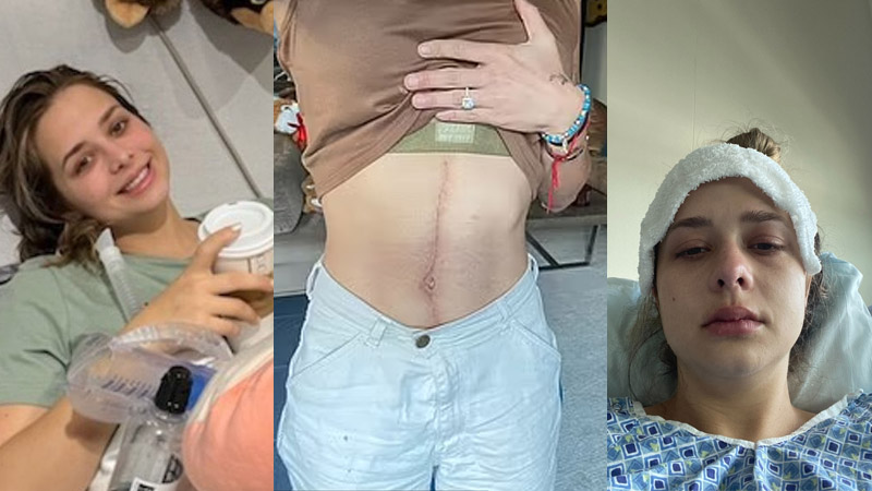 A 24-year-old nurse has been diagnosed with cancer after experiencing constant burping, leaving her family heartbroken