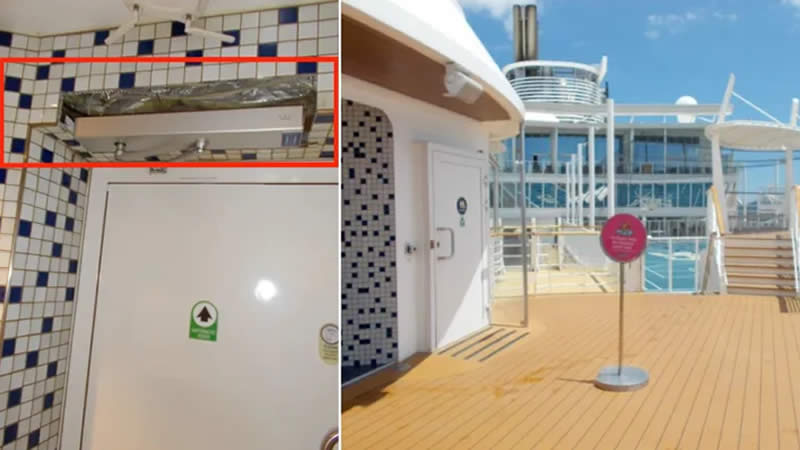 Cruise ship passenger found a Hidden Camera that had Filmed over 150 People Changing