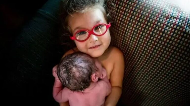 Three-Year-Old Girl Helps Deliver Her Baby Brother