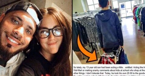 Teen Makes Fun Of Kids In Used Clothes, Mom Teaches Him A Lesson